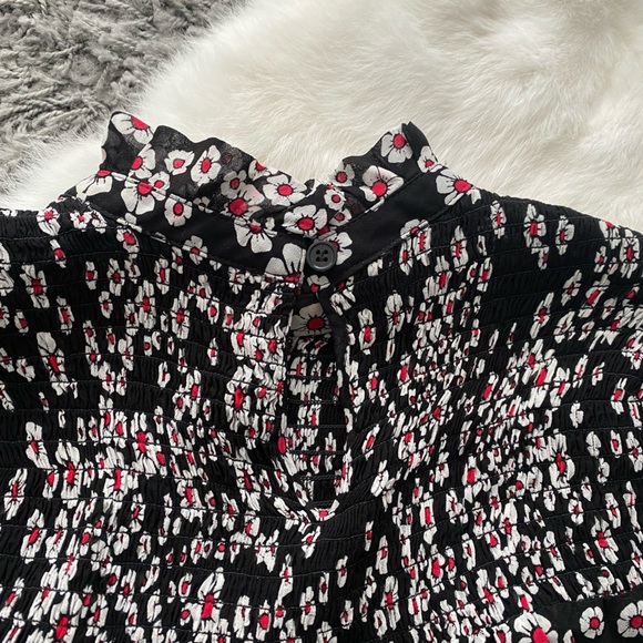 The Kooples Floral Blouse Ruffled Long Sleeve - Picture 6 of 10